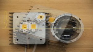 Светодиодные, линзовые, противотуманные фары 2х20вт. (делаем своими руками)