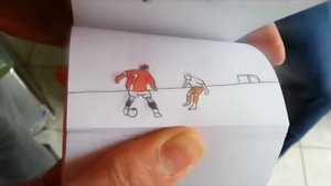 Cristiano Ronaldo Мультик на бумаге МУЛЬТИК ПРО РОНАЛДО!!!!