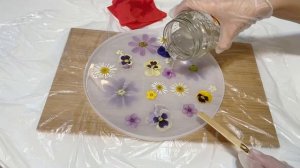 ПОДНОС/ПОДСТАВКА ИЗ ЭПОКСИДНОЙ СМОЛЫ