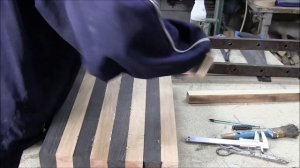 Изготовление торцевой шахматной доски. Материал мореный дуб и бук