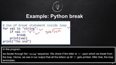 Break Statement And Continue Statement in Python.