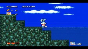 "Рассеянный" геймер SEGA Tiny Toon Adventures 1991 Прохождение #8 ПОПЛАВАЕМ С АКУЛАМИ?)