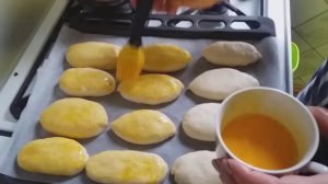 Выходной удался.  Вкуснейшие пирожки с картошкой.