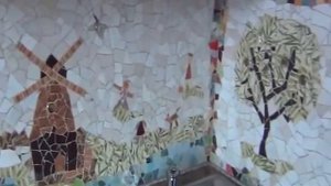 мозаика из битой плитки