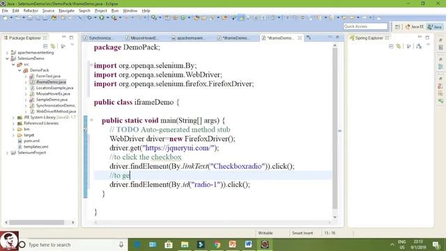 Iframe in Selenium WebDriver (Selenium Course) - Lecture 19