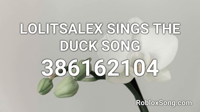 LOLITSALEX SINGS THE DUCK SONG Roblox ID - Roblox Music Code смотреть онлайн