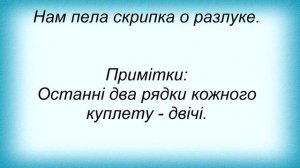 Слова песни Павло Зібров - Нам Пела Скрипка