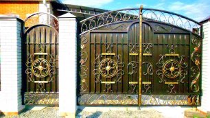 Кованые ворота и калитки, художественная ковка для украшения дачи и сада, холодная и горячая