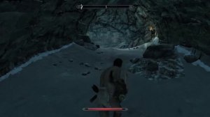 The Naked Vampire and The Bandits of Uttering Hills Cave | SKYRIM