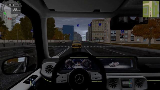 Mercedes-Benz W464 G63 AMG Humid Autumn Driving | City Car Driving смотреть онлайн