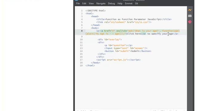Function as a Function Parameter JavaScript