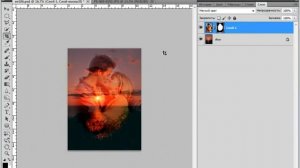 Фотомонтаж: Влюбленные на закате в Photoshop CS5