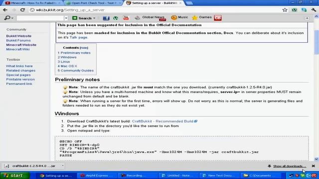 How to make a minecraft bukkit server NON-HAMACHI 1.2.5 windows смотреть онлайн
