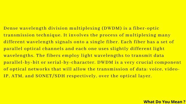 DWDM Full Form || What is DWDM ? смотреть онлайн