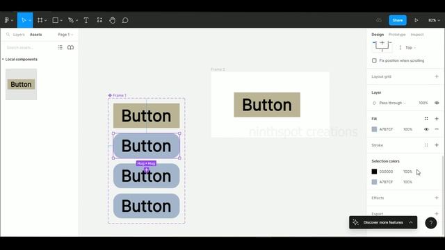 Figma Button Properties смотреть онлайн