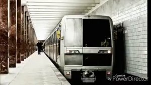Старые вагоны метро.