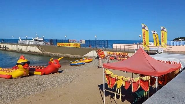 ДИВНОМОРСКОЕ - ПЛЯЖ У ВОЕННОГО САНАТОРИЯ ‼️😊#дивноморское #дивноморск#черноеморе#жизньнаморе