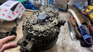 Замена щёток генератора на Рендж ровер спорт 3.6 дизель