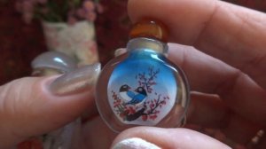 Нефрит, цветы и птицы. Винтажные украшения, ручная роспись и другое