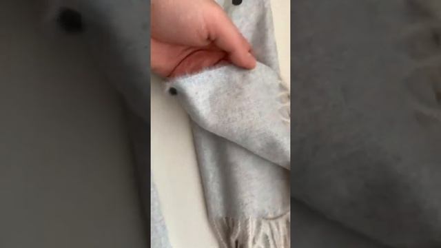 Шарф зимний принт горох смотреть онлайн