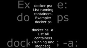 #Kubernetes Interview Question 10 | List of Common Docker Commands