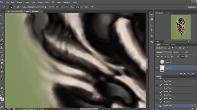Как сделать эскиз из текстуры дерева. Затем делаю из него Татуировку. смотреть онлайн