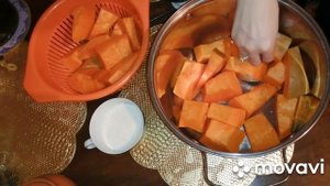 Варёная тыква с сахаром