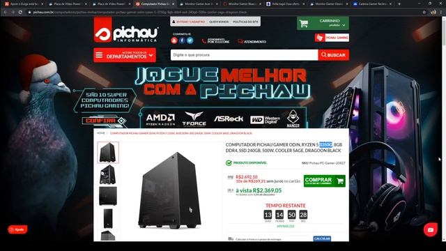 Promoções Hardware 01/02: Cadeira Gamer R$ 459 + Monitor 144hz R$ 999 + RX 5500 R$ 1.329 compensa ? смотреть онлайн