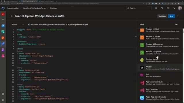 Azure DevOps CI Pipeline for Web Apps смотреть онлайн