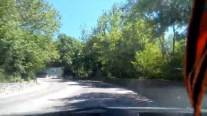 Крым выезд на трассу из Гурзуфа