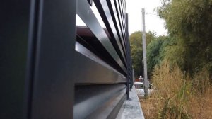 Забор Жалюзи Эксклюзив. Видео-обзор готового объекта в с.Хотов. Монтаж и производство завода МЕХБУД