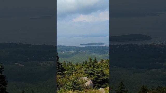 The Magnificent View of Bar Harbor from Cadillac Mountain - Acadia National Park