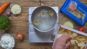 Абиссини Grand di Pasta, фаршированные сыром и шпинатом