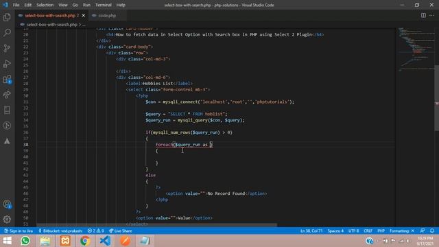 How to fetch data in Multiple Select Option with Search box and integrate select 2 in PHP | PHP - 2 смотреть онлайн