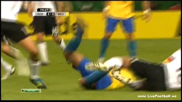 Ger - Bra Robinho 2-1 www.rojadirecta.es смотреть онлайн