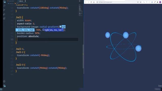 Captivating Atom ⚛️ Animation: Unleashing the Power of CSS, HTML, and JavaScript!