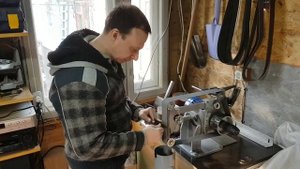 Заточка ножа на гриндере от Чапая