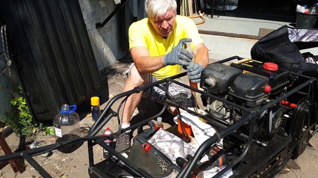 Консервация Мотобуксировщика Baltmotors SnowDog Standard R15 смотреть онлайн