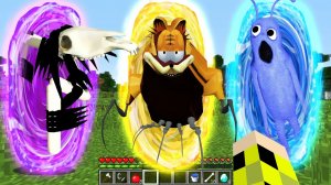 Выбери правильный портал ДОЛГОВЯЗАЯ ЛОШАДЬ или ГАРФИЛД или ЧЕЛОВЕК КОСТЮМ в МАЙНКРАФТ