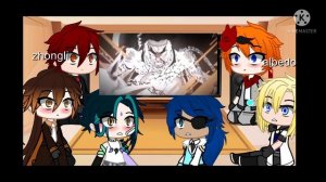 genshin impact react to venti as muichiro + some hasiras and uppermoon , bonus edit part 2