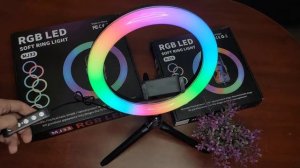 Цветная Кольцевая лампа RGB для смартфонов в Омске .