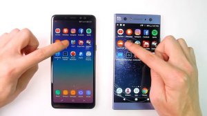 Sony Xperia XA2 Ultra vs Samsung Galaxy A8+ 2018 Speed Test | Fingerprint Unlock Speed | Game Speed