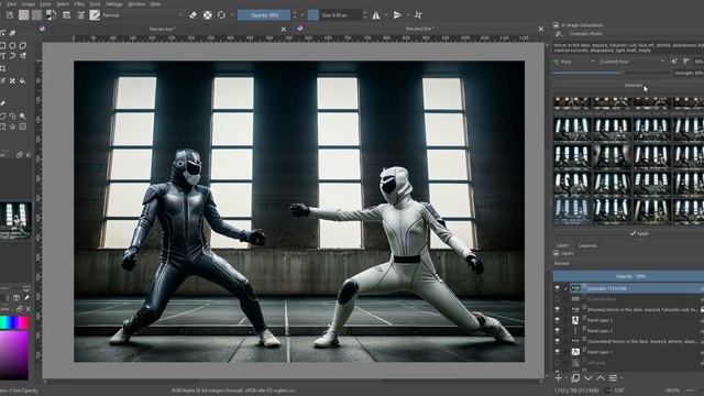 Pose Editor for precise Control - AI painting in Krita смотреть онлайн