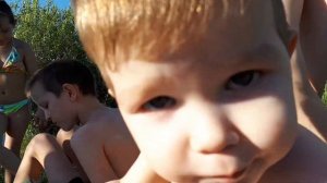 Ходили купаться, у нас +36, очень жарко 😥