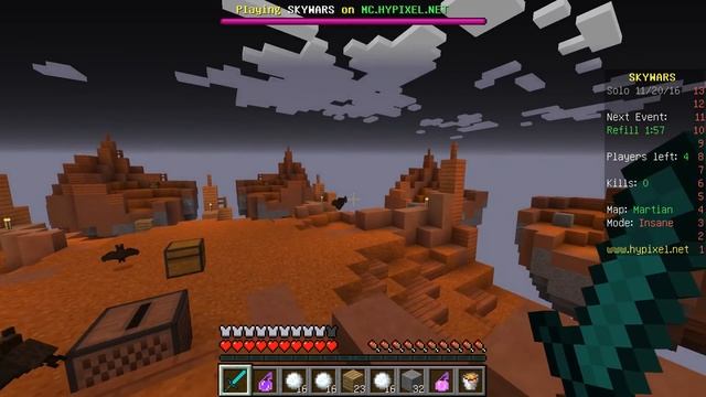 ИГРАЮ НА НОВОМ ХАЙПИКСЕЛЕ Hypixel Sky Wars Minecraft Mini-Game