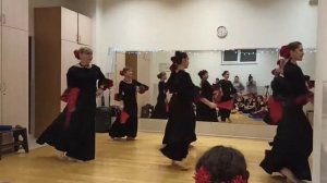 Стилизация фламенко с веером