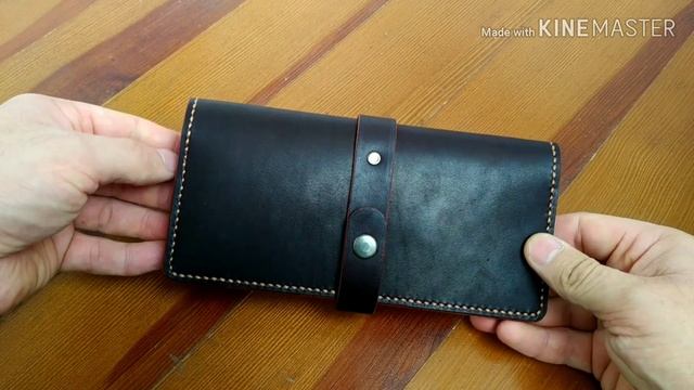 Мужской клатч, кошелек из кожи, ручная работа / Men's clutch bag, leather wallet, handmade смотреть онлайн