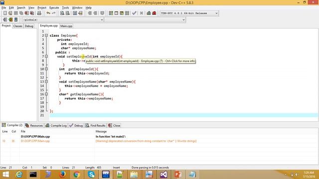 01 Class Object and Encapsulation With C++, JAVA and C# смотреть онлайн