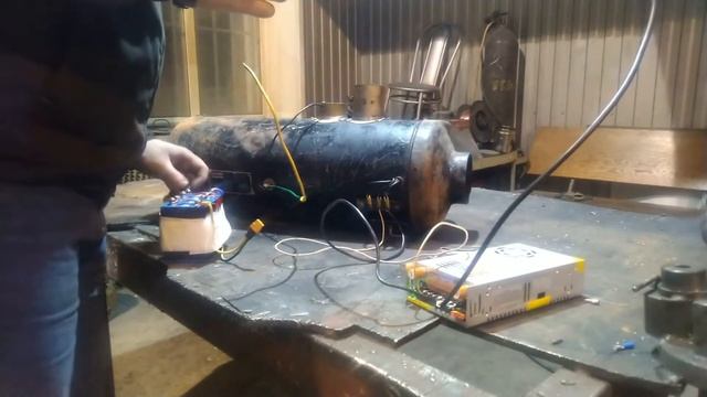 Отопитель ОВ 65. Запуск на коленке. смотреть онлайн