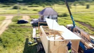 Сборка дома из конструкционных сэндвич панелей (КСП)